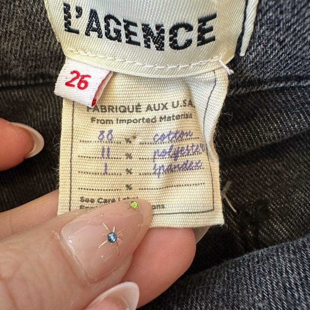 L’Agence Brooklyn High Waist Wide Leg Utility Jeans - Picture 11 of 12